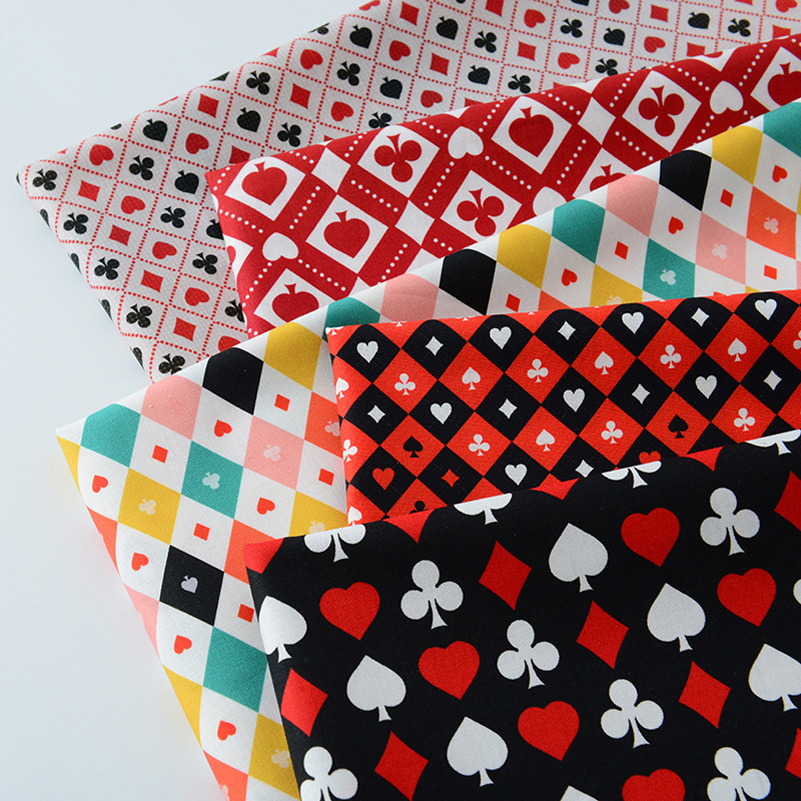 Sewing Textiles - Ins Poker Element Tessuto con stampa