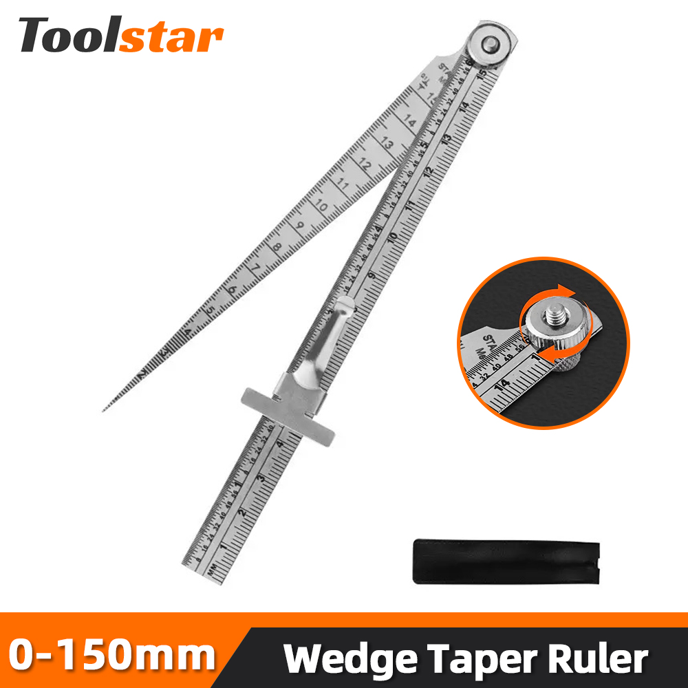 Seam Gauge Metal - Toolstar Cuneo Conico Righello In Acciaio