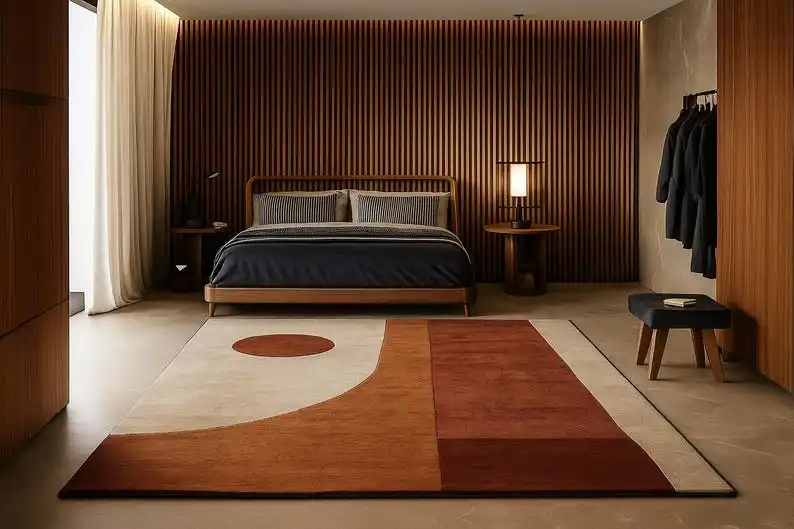 Century Textile & Sewing Supply By Owner - Tappeto geometrico moderno HD-Mid-Century Tappeto astratto