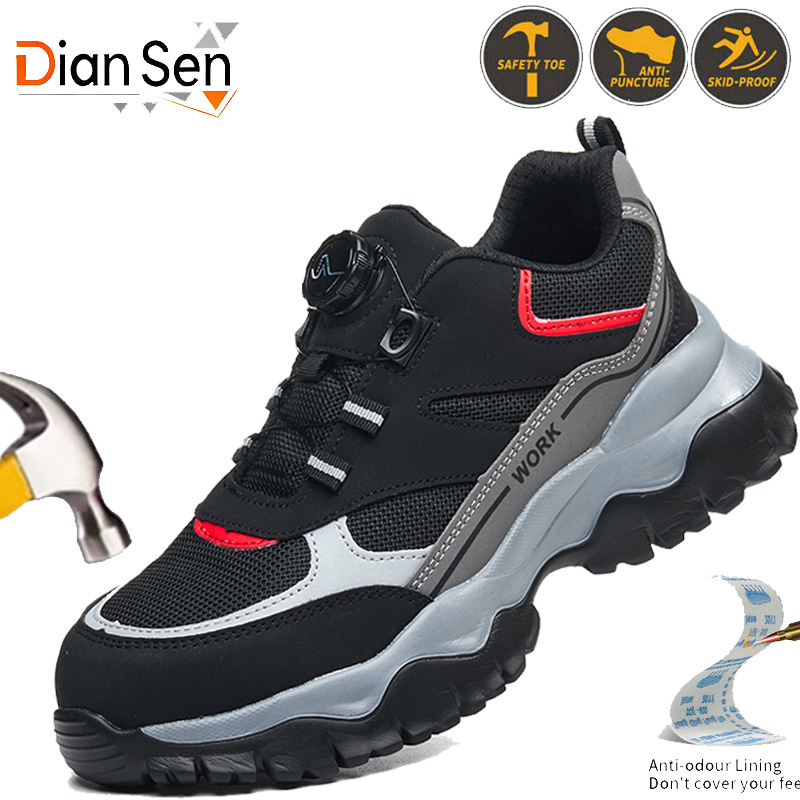 Sewing Nylon - Scarpe indistruttibili Stivali antinfortunistici con bottone