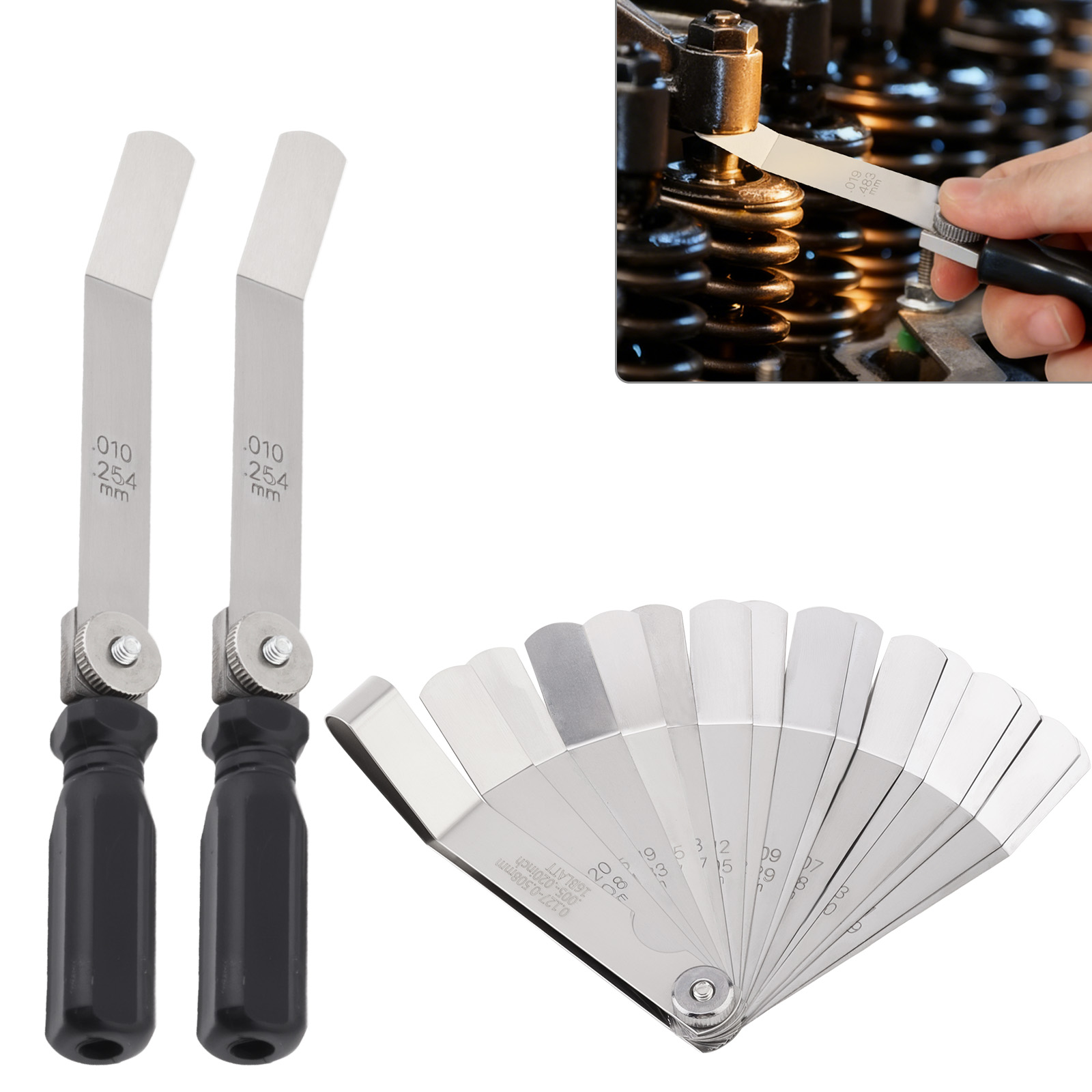 Seam Gauge Metal - Set di spessimetri per valvola offset