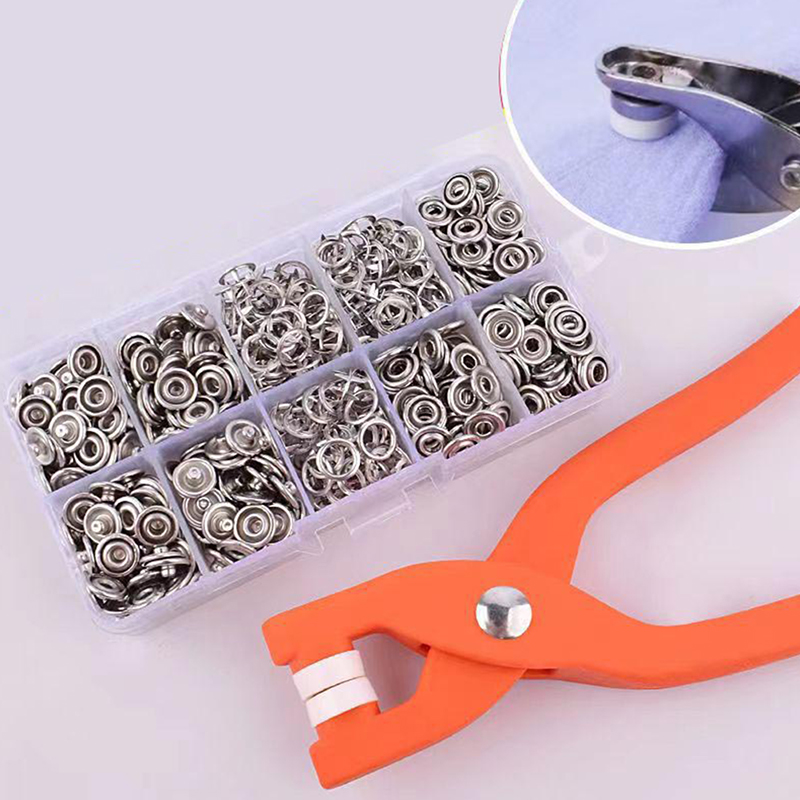 Snap Button Plier - 50 Pezzi Bottoni a Pressione in