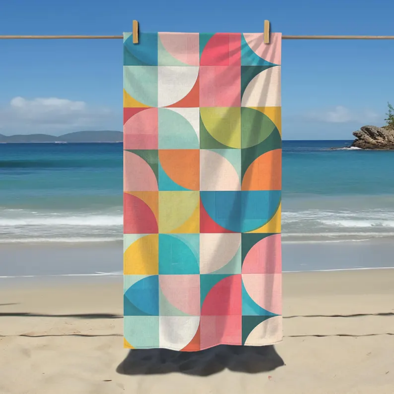 Telo Mare Geometrico a Blocchi - Century Textile & Sewing Supply By Owner recensione e prezzo