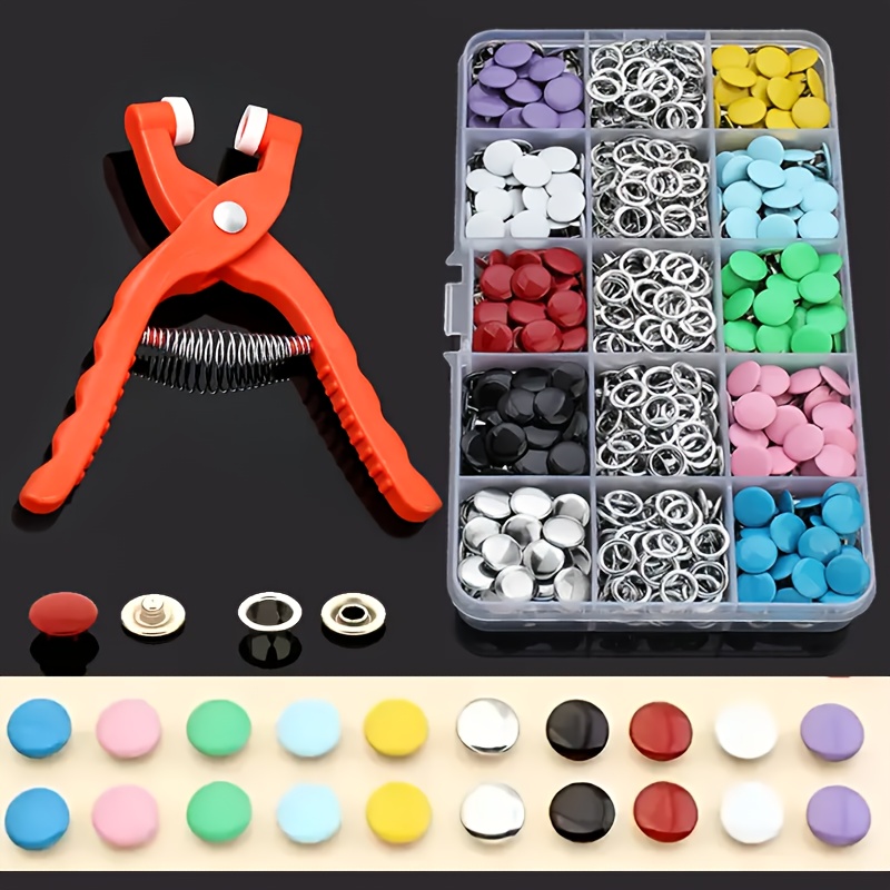 Set di 100 Bottoni Colorati in - Snap Button Plier recensione e prezzo