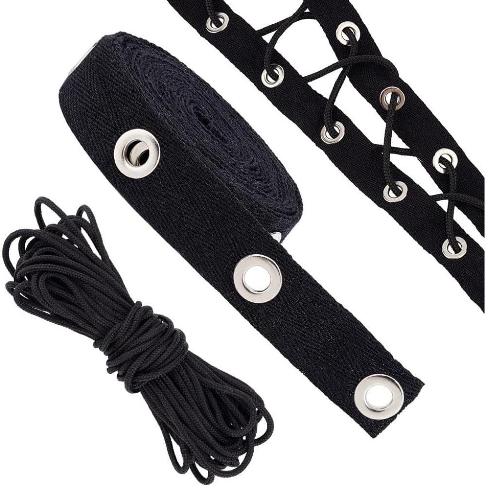 Nastro passamaneria nero con o - Sewing Eyelet Fabric recensione e prezzo
